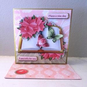 Fuchsia flower note card.