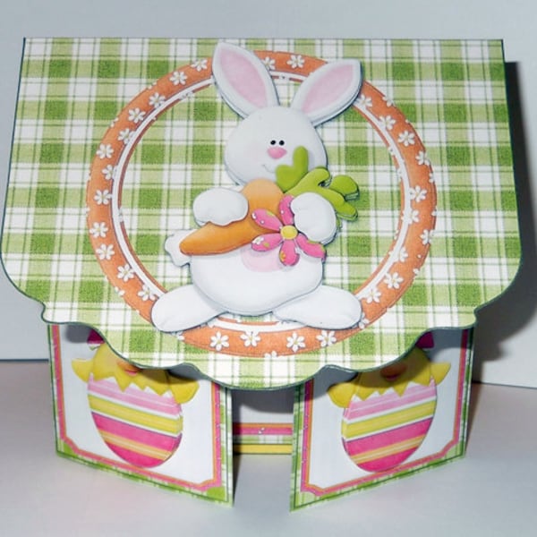 Handmade gatefold Easter card.