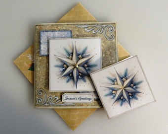 Christmas star card.