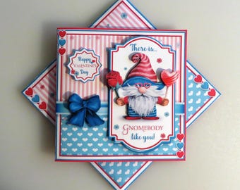 Gnomebody like you Valentine card.