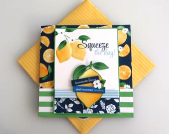 Squeeze the day friendship card.