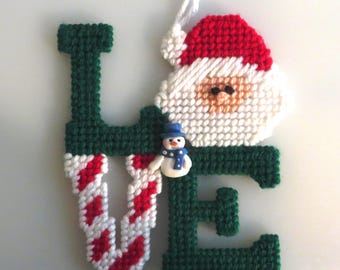 Santa love ornament.