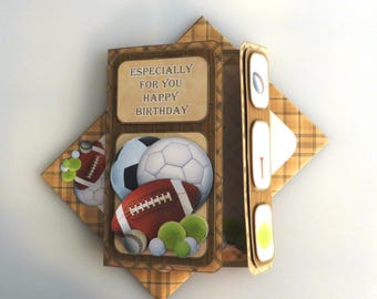 Sporting Happy Birthday card.