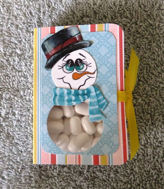 Handmade Snowman Poop Tic Tac Holder Etsy