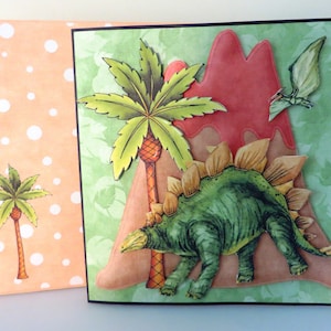 Dinosaur birthday card.