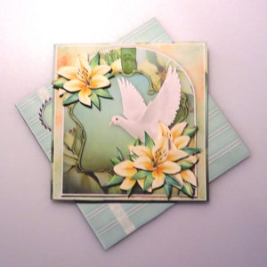 Sympathy lilies card.