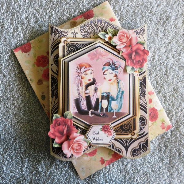 Art deco birthday card