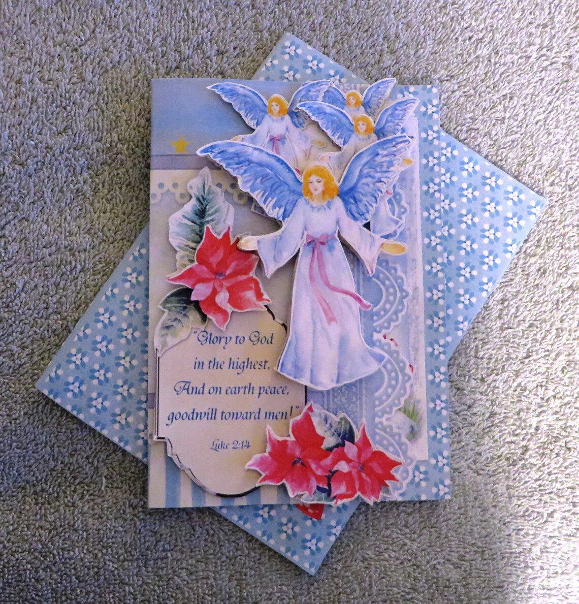 Immanuel Angel Christmas Card. - Etsy