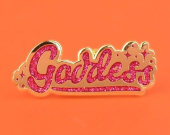 Goddess Enamel Pin | Hard Enamel Nickel-Free Brooch |  Cute Feminist Empowerment Girl Power Badass Riot GRRRL Gift