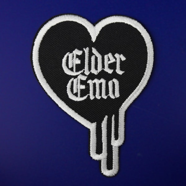 Elder Emo Patch | Vegan Adhesive | Iron or Sew On Patches | Goth E-girl