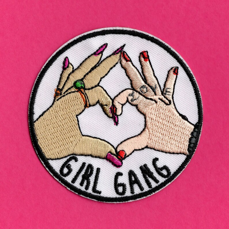 Girl Gang Patch Made with Vegan IronOn Adhesive Etsy