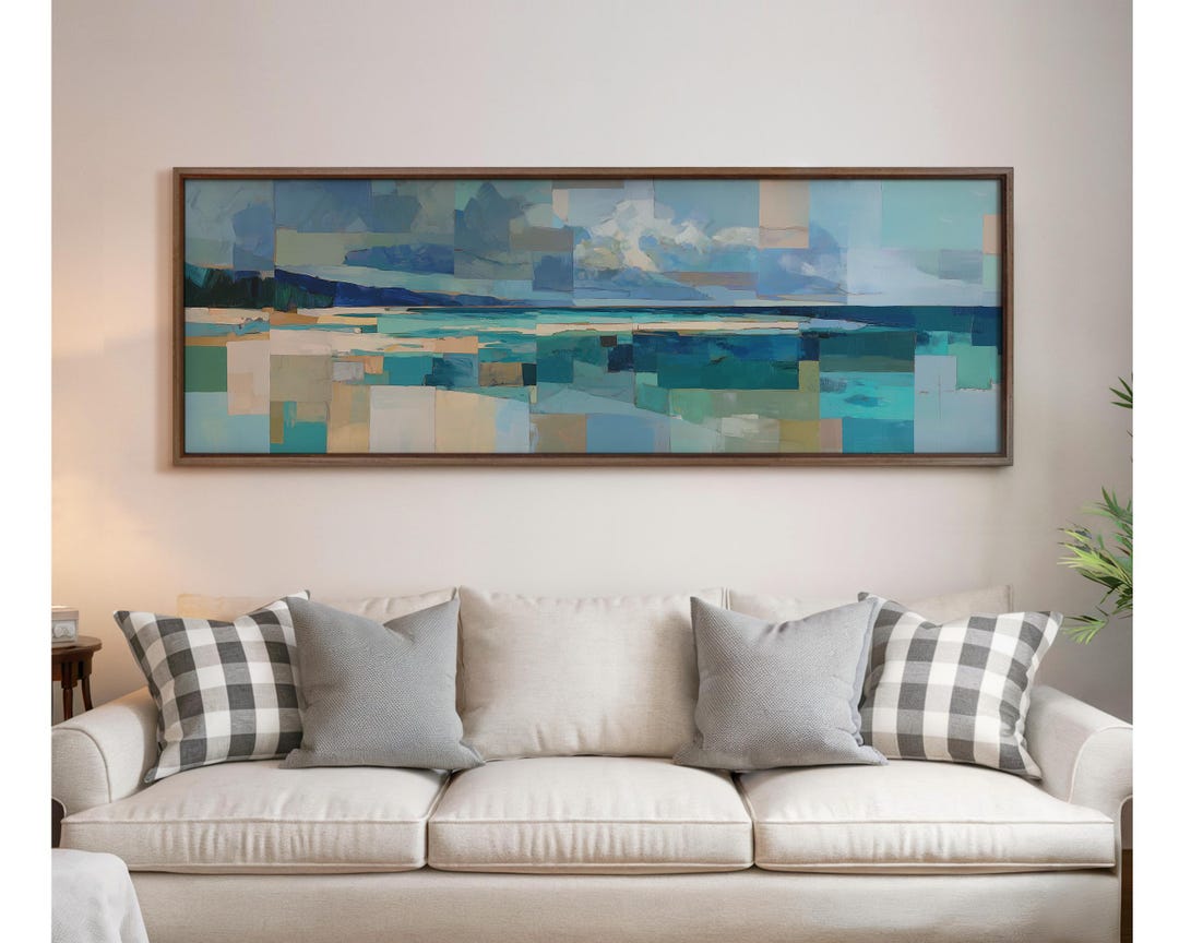 Hawaii Wall Art - Ocean Landscape, Abstract Coastal Art - Horizontal ...