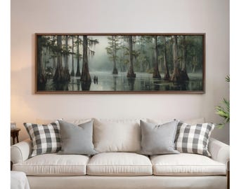 Cypress Wetland Landscape - Florida Art, Oil Painting Aesthetic - Home Wall Decor - ST52A