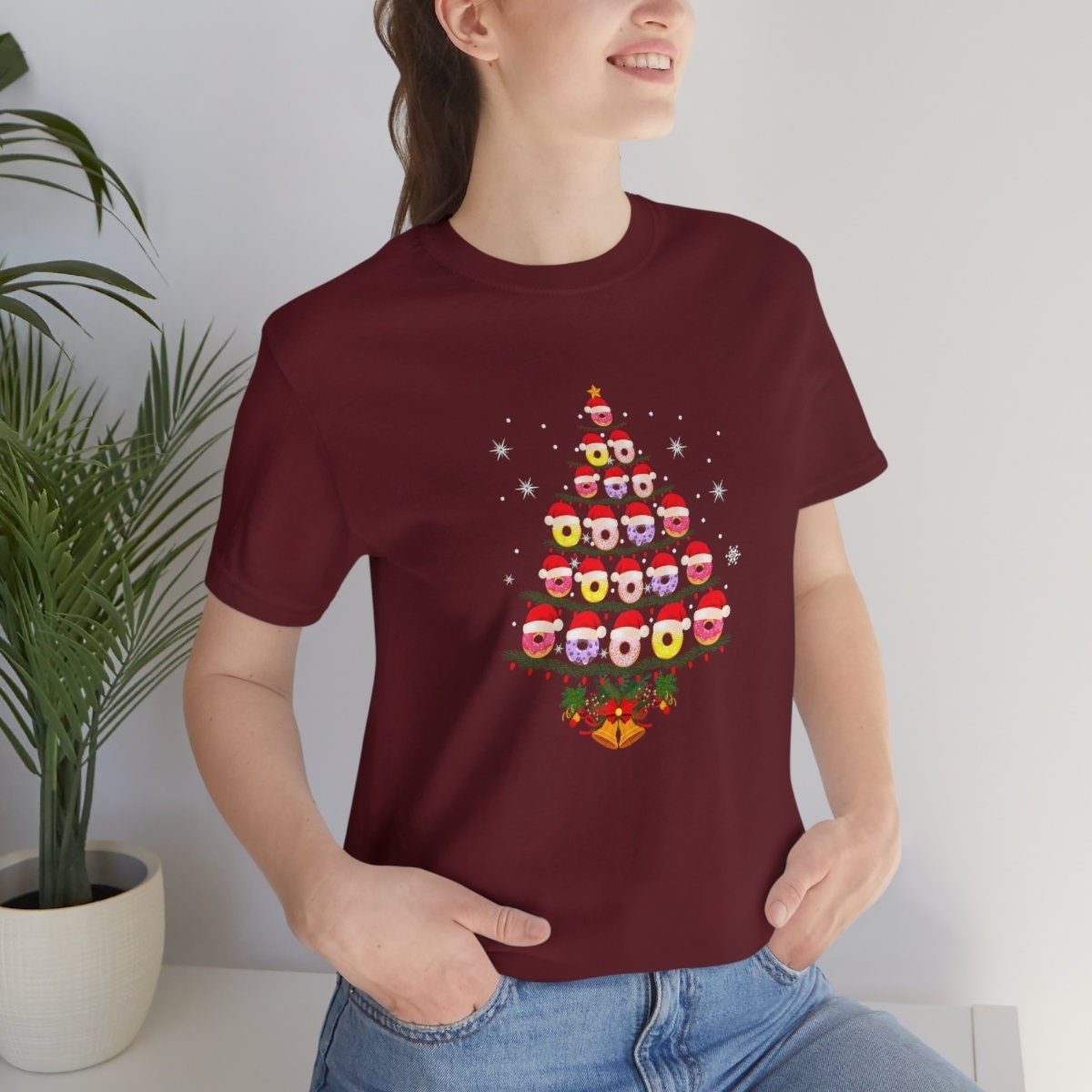 Donut Tiered Tray Christmas Tree T-Shirt