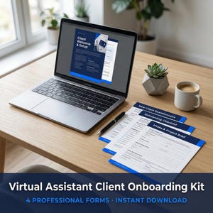 Virtuele Assistent Client Onboarding Kit | Intakeformulier, tariefkaart, SOP (pdf-download)