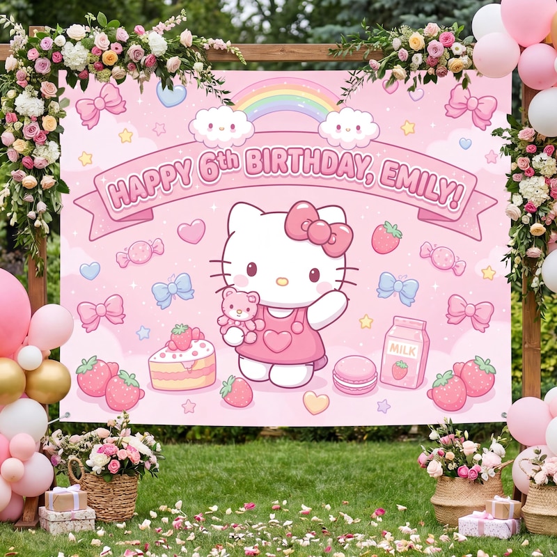 Hello Kittys Banner - Etsy
