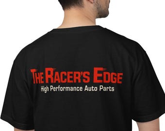 The Racers Edge T-Shirt Unisex Cotton Front & Back Fast Furious Paul Walker Diesel Torettos JDM Car Accessories Racers JDM Tuner Lightning