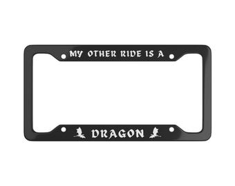Meu Outro Veículo é uma Placa de Licença de Dragão Asa de Dragão Violet Yarros Quarto Acessórios para Carro Bookish Bookstagram Merch Violência Mãe
