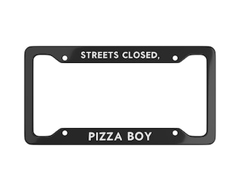 Ruas Fechadas, Moldura de Placa de Pizza Boy, Velozes e Furiosos, Paul Walker, Diesel Torettos, Acessórios Automotivos JDM, Entusiasta de Corridas de Rua, JDM Tuner