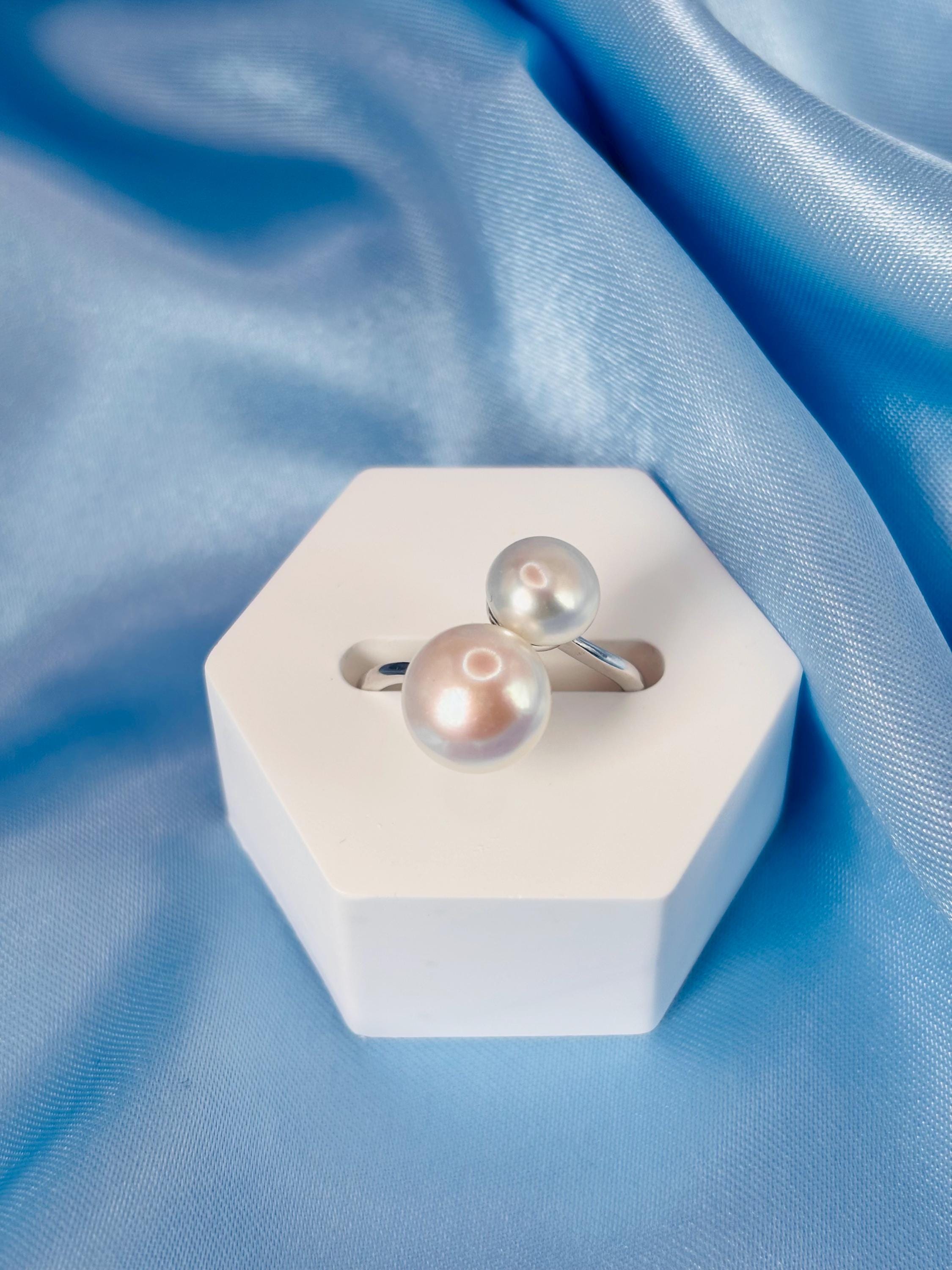 Double pearl ring - Etsy 日本