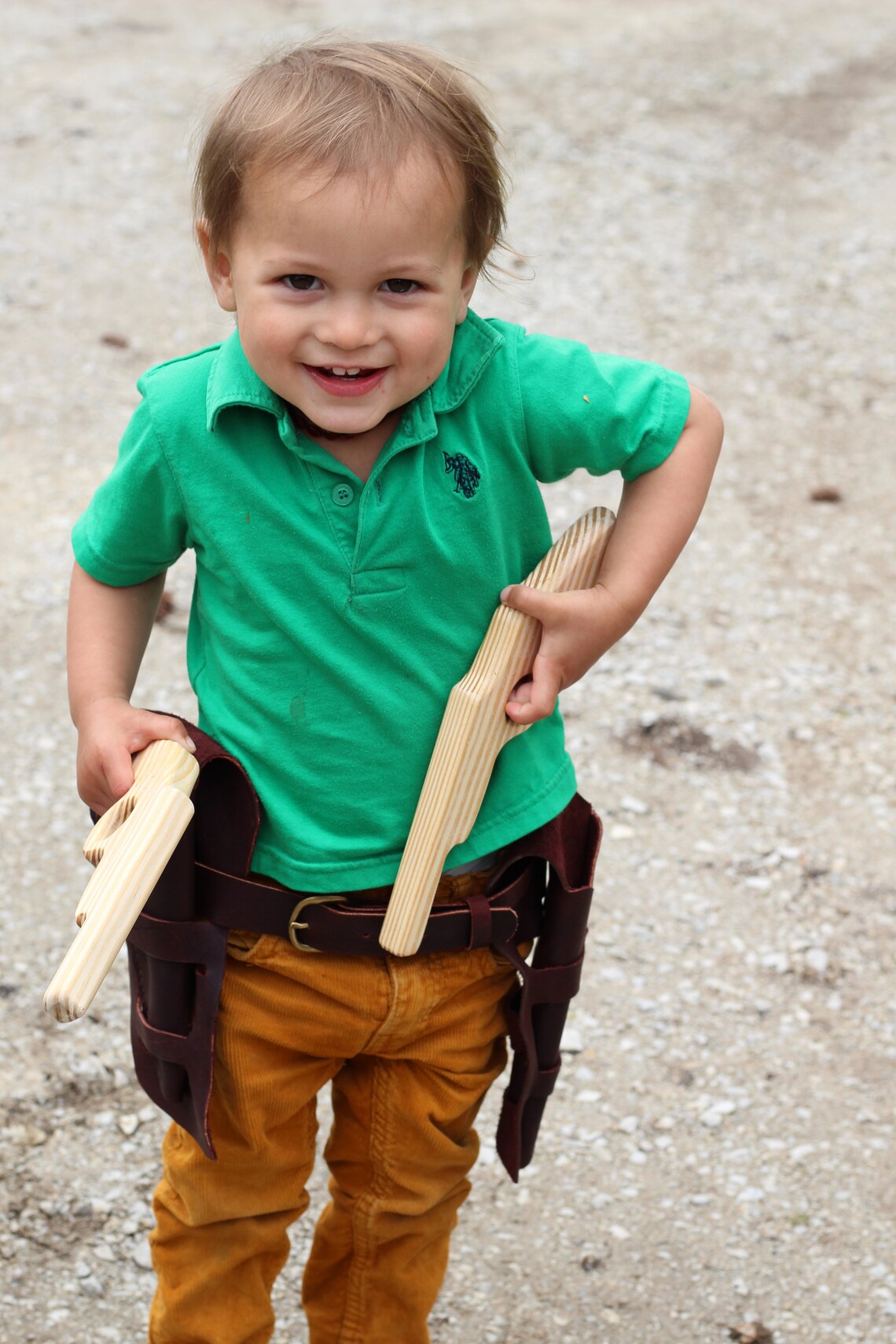 Leather Toy Gun Holster Set for Kids Etsy