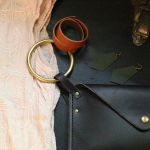 Leather Wristlet Clutch Wallet image 3
