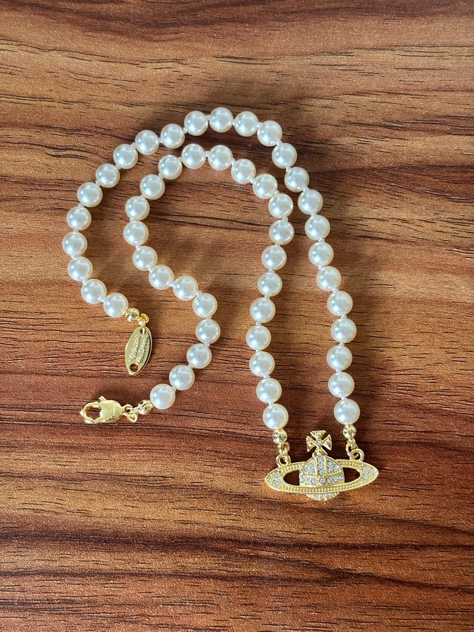Westwood Pearl Necklace The Real Real Vivienne Westwood Necklace 