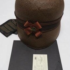 Goorin Bros. Eleni Rose Straw Hat | Size Large Brown Designer Hat with Original Box