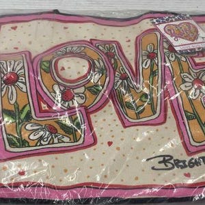 Brighton Fashionista Love Bug Floral Heart Tote Bag