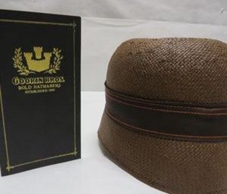 Goorin Bros. Eleni Rose Straw Hat | Size Large Brown Designer Hat with Original Box