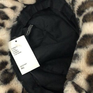 Urban Outfitters Leopard Print Faux Fur Bucket Hat | Super Soft Winter Accessory