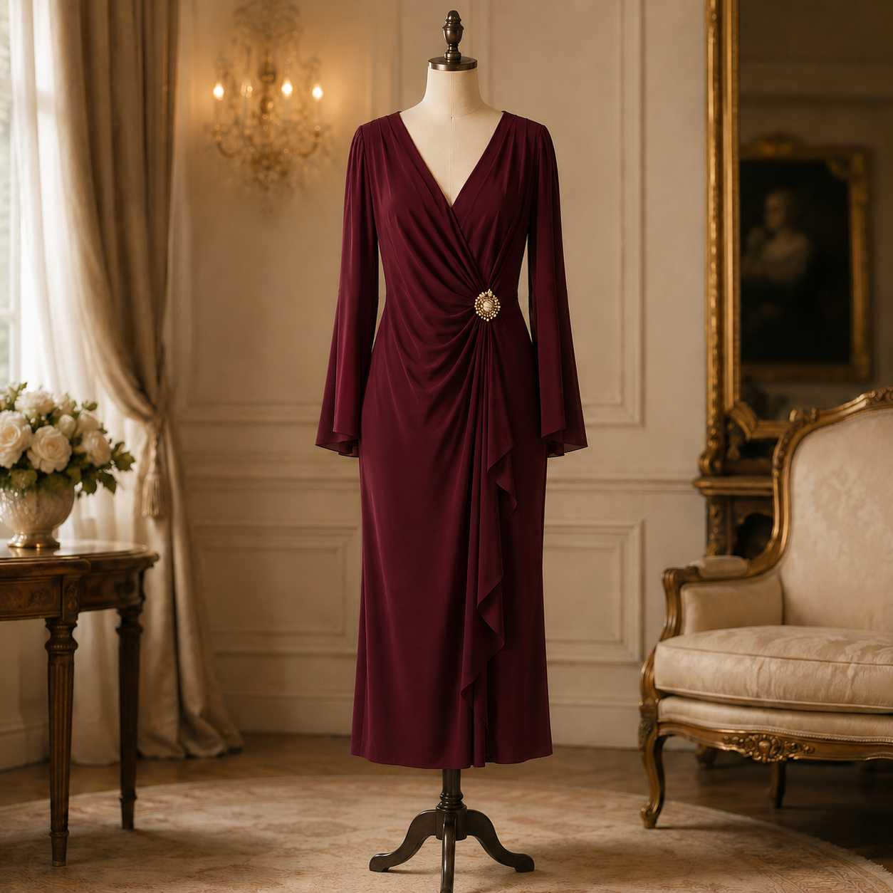 burgundy semi formal dress for wedding 17&nbspX&nbsp34 Waverly Dress - XS/S Color:Stargirl 1 differs due to