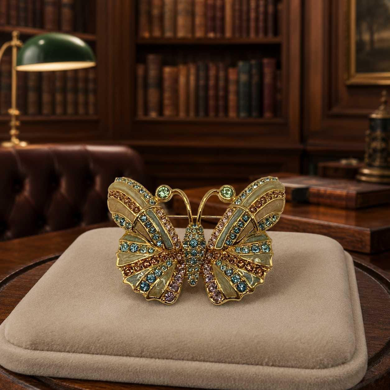 Butterfly Swarovski Brooch - Etsy
