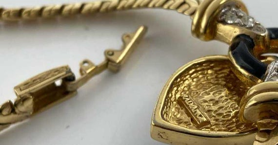 Radiance Signed Gold-Tone Statement Necklace with… - image 2