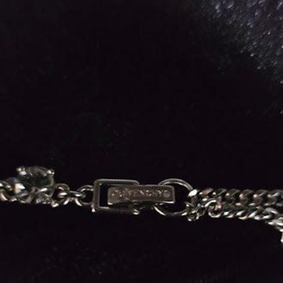 Authenticated Givenchy Silver Tone Crystal Statem… - image 5