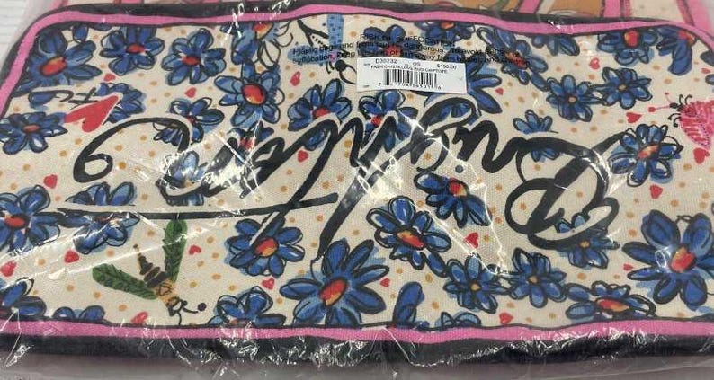 Brighton Fashionista Love Bug Floral Heart Tote Bag
