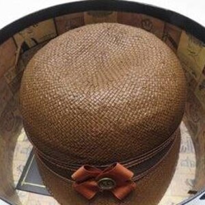 Goorin Bros. Eleni Rose Straw Hat | Size Large Brown Designer Hat with Original Box