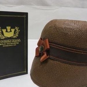 Goorin Bros. Eleni Rose Straw Hat | Size Large Brown Designer Hat with Original Box