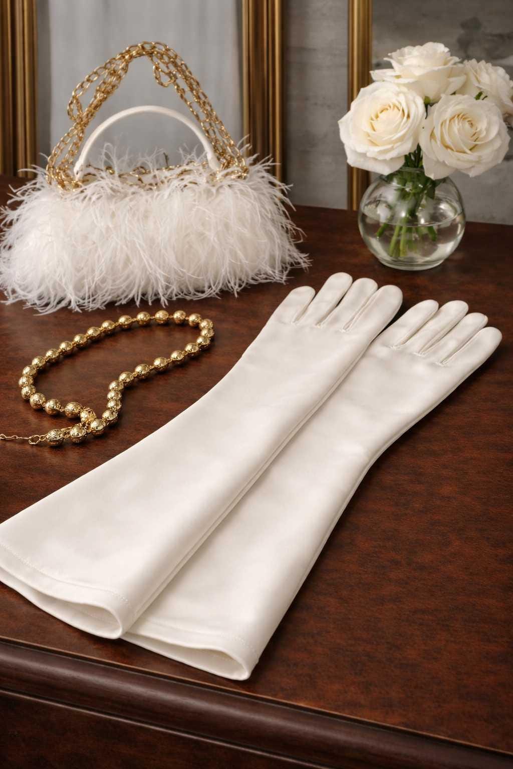 White Cotton Dress Gloves
