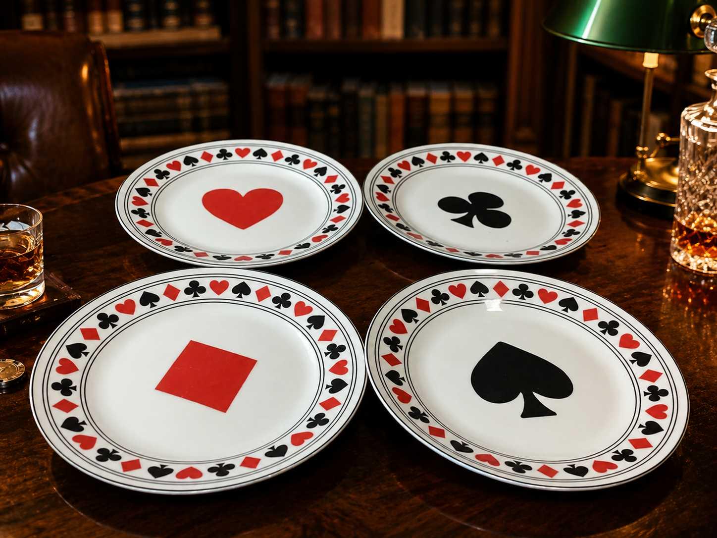 playing cards plate の小皿8枚セット １箇所欠け有り playing cards plate の小皿8枚セット 1箇所欠け有り il_1080xN