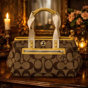 Vintage Coach Leather Shoulder Bag | Classic American Heritage Handbag | Structured Saddle Brown Crossbody