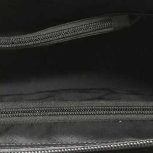 Brighton Black Croc Embossed Leather Briefcase Laptop Bag & Organizer Crossbody Set