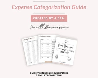 Gids voor onkostenboekhouding voor kleine bedrijven, afdrukbaar logboek zakelijke onkosten om onkosten te registreren, onkostenregistratie voor kleine bedrijven, invulbare pdf