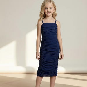 green emerald velvet dress Tween Girls' One Shoulder Layered Ruffle Trim Sequin Party Dress Champagne / 8Y