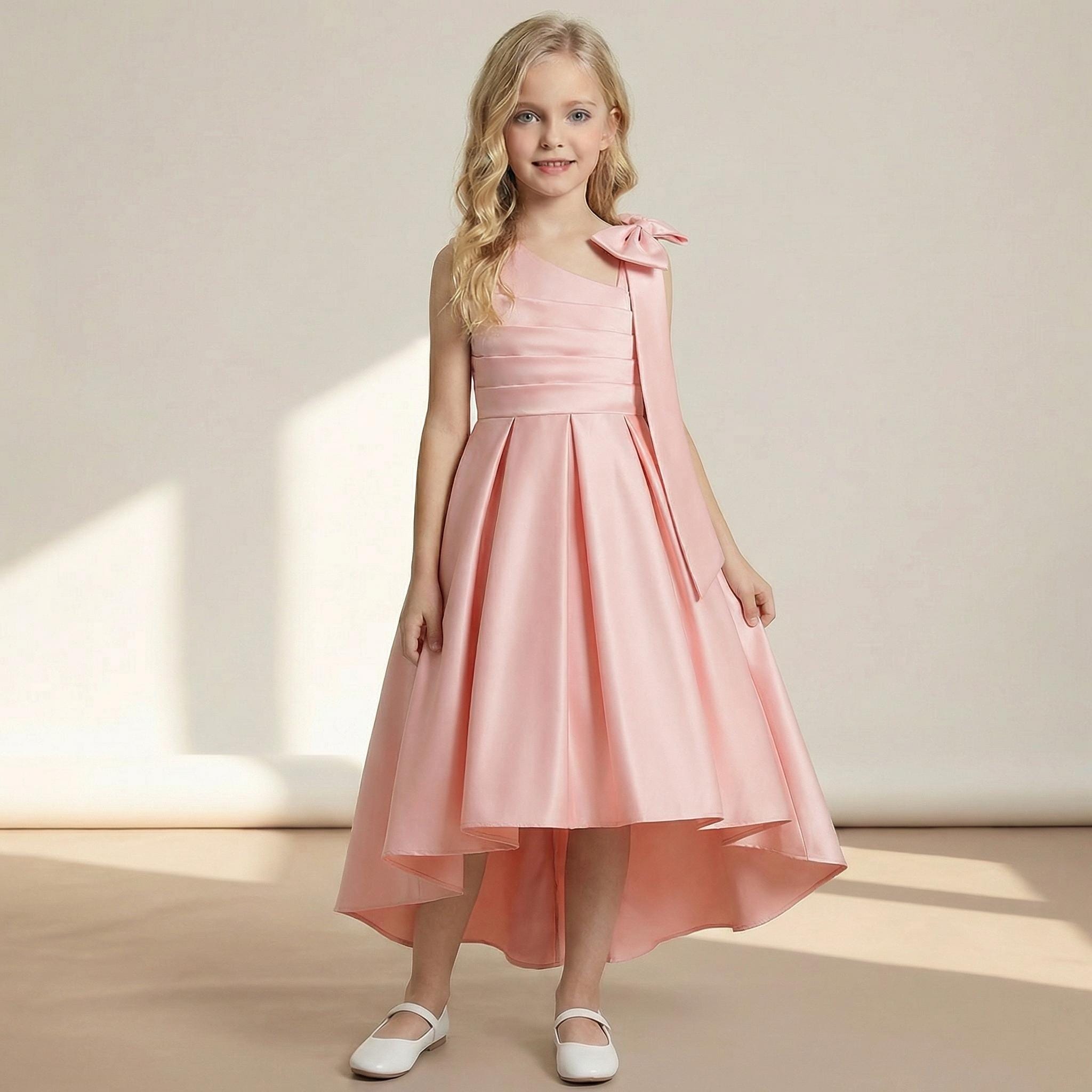One Shoulder Pleated Dress - Etsy