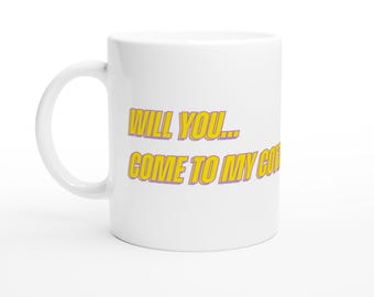 ¿Vendrás a mi cabaña este verano? Taza de cerámica LGTBQ+