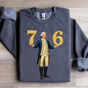 シックスセブン スウェットシャツ、6-7 7-6 ジョージ・ワシントン シャツ、トレンディな 67 T シャツ、トーマス・ジェファーソン セーター、面白い歴史ミーム T シャツ、6 7 ミーム アウトフィット
