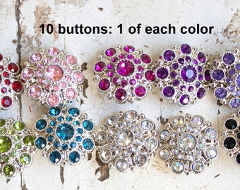plastic rhinestones buttons items