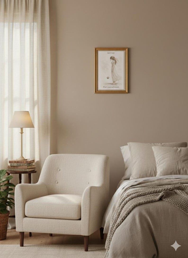 Reflective Minimal Neutral Wall Art, Printable Wall Art Abstract, Warm ...