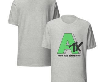 Austin Texas FC fotboll Unisex t-shirt retro grön listos logotyp grön svart